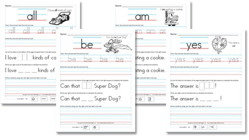 word reading then word  the sight own worksheets writing free word printables their it on